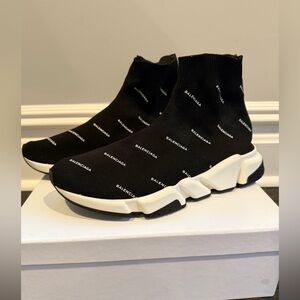Balenciaga Black Logo “Sock shoes” Speed Trainers